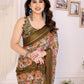 Rajwada Multicolor Georgette Printed Saree For Women