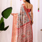Rajwada Multicolor Silk Blend Printed Saree For Women