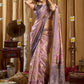 Rajwada Light Pink Silk Blend Printed Saree For Women
