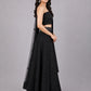 Black Net Embroidered Lehenga
