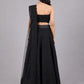Black Net Embroidered Lehenga