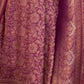 Rajwada Purple Silk Blend Woven Saree With Unstitched Blouse For Women