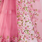 Rajwada Pink Net Embroidered Elegant Saree For Women