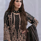 Rajwada Peach Georgette Embroidered Semi-Stitched Kurta Set For Women