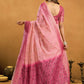 Rajwada Pink Cotton Blend Solid Saree For Women