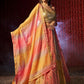 Rajwada Multicolor Organza Embroidered Semi-Stitched Lehenga For Women