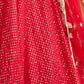 Rajwada Red Georgette Embroidered Semi-Stitched Lehenga For Women