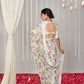 Rajwada White Georgette Printed Saree For Women