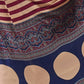 Rajwada Cream And Maroon Silk Blend Printed Elegant Saree For Women