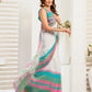 Rajwada Multicolour Cotton Linen Zari Work Saree For Women
