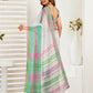 Rajwada Multicolour Cotton Linen Zari Work Saree For Women