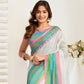 Rajwada Multicolour Cotton Linen Zari Work Saree For Women