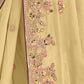 Rajwada Yellow Georgette Embroidered Elegant Saree For Women