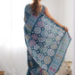 Rajwada Blue Georgette Printed Saree For Women