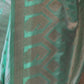 Rajwada Green Satin Woven Saree With Unstitched Blouse For Women