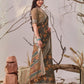 Rajwada Multicolor Linen Cotton Printed Saree For Women
