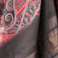Rajwada Beige Silk Blend Printed Saree With Unstitched Blouse For Women