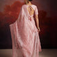Rajwada Pink Organza Embellished Saree For Women