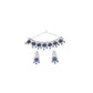 Rajwada Dark Blue Alloy Embellished Jewellery Set For Women