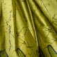 Rajwada Green Satin Printed Saree With Unstitched Blouse For Women