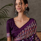 Rajwada Purple Silk Blend Printed Elegant Saree For Women