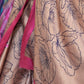 Rajwada Multicolor Satin Printed Saree With Unstitched Blouse For Women