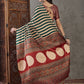 Rajwada Green And Cream Silk Blend Printed Elegant Saree For Women