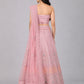 Light Pink Silk Blend Embellished Lehenga