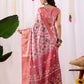 Rajwada Pink Silk Blend Printed Saree For Women