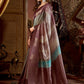 Rajwada Mauve Silk Blend Printed Saree For Women