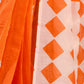 Rajwada Orange Cotton Linen Zari Work Saree For Women