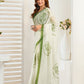 Rajwada White Cotton Linen Zari Work Saree For Women