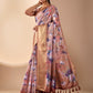 Rajwada Multicolor Silk Blend Printed Saree For Women