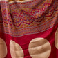 Rajwada Mustard And Cream Silk Blend Printed Elegant Saree For Women