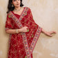 Rajwada Red Georgette Embroidered Saree For Women