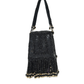 Rajwada Black Suede Embellished Clutch For Women