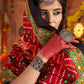 Rajwada Multicolor Cotton Blend Embroidered Semi-Stitched lehenga For Women