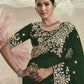 Rajwada Green Organza Embellished Elegant Saree For Women