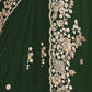 Rajwada Green Organza Embellished Elegant Saree For Women