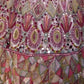 Rajwada Pink Georgette Embellished Semi Stitched Lehenga For Women