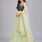 Light Green Net Embellished Lehenga