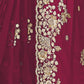 Rajwada Dark Pink Organza Embellished Elegant Saree For Women