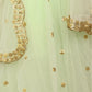 Light Green Net Embellished Lehenga