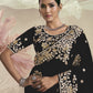 Rajwada Black Organza Embellished Elegant Saree For Women