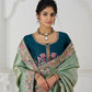 Rajwada Light Green Viscose Silk Embroidered Saree For Women