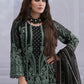 Rajwada Green Georgette Embroidered Semi-Sitched Kurta Set For Women