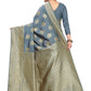 Rajwada Grey Silk Blend Embellished Saree For Women