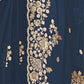 Rajwada Dark Teal Organza Embellished Elegant Saree For Women