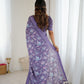 Rajwada Lavender Georgette Printed Saree For Women