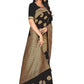Rajwada Black Silk Blend Embellished Saree For Women